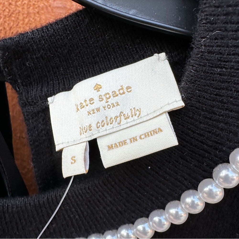 Kate Spade pearl necklace sweater - Picture 3 of 7